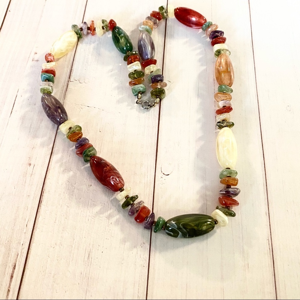 Multicolored Beaded Necklace